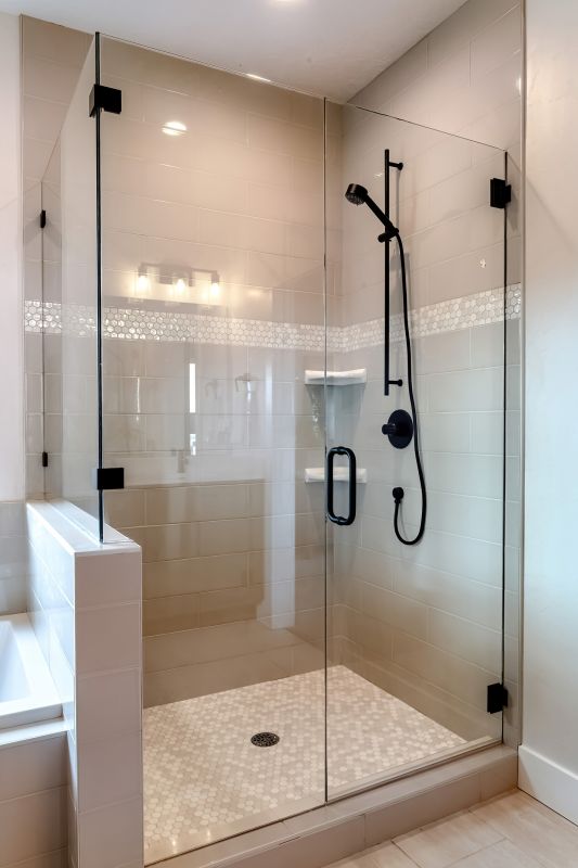 Small Bathroom Shower with Glass Enclosure