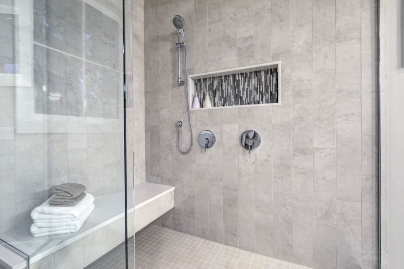 Shower with Recessed Shelving